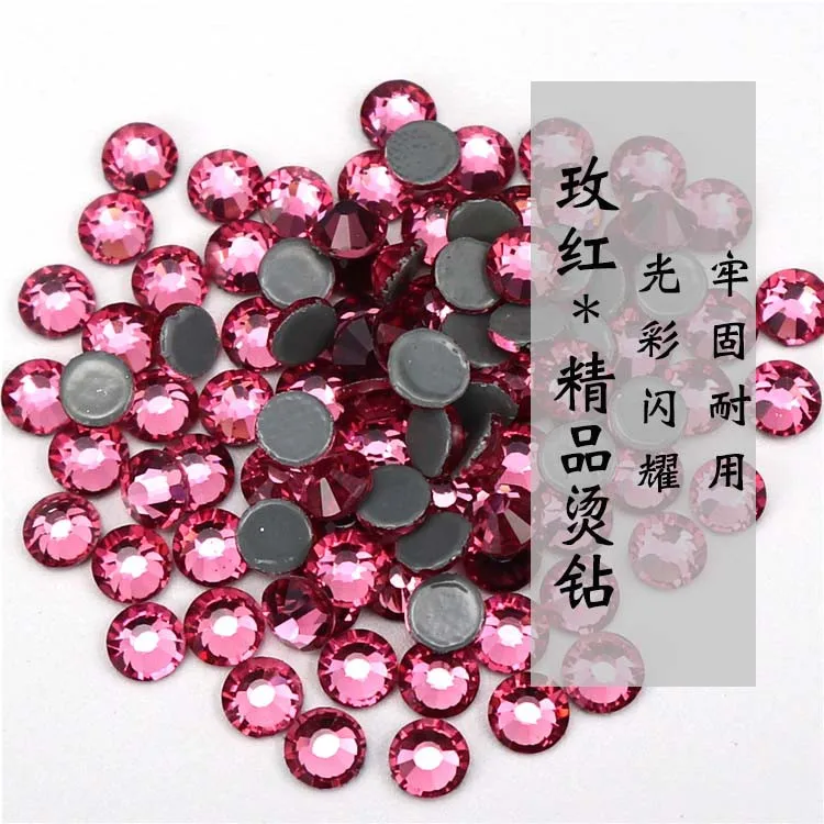 Роза/фуксия шикарные бордовые украшения хрустальные камни высокого качества для