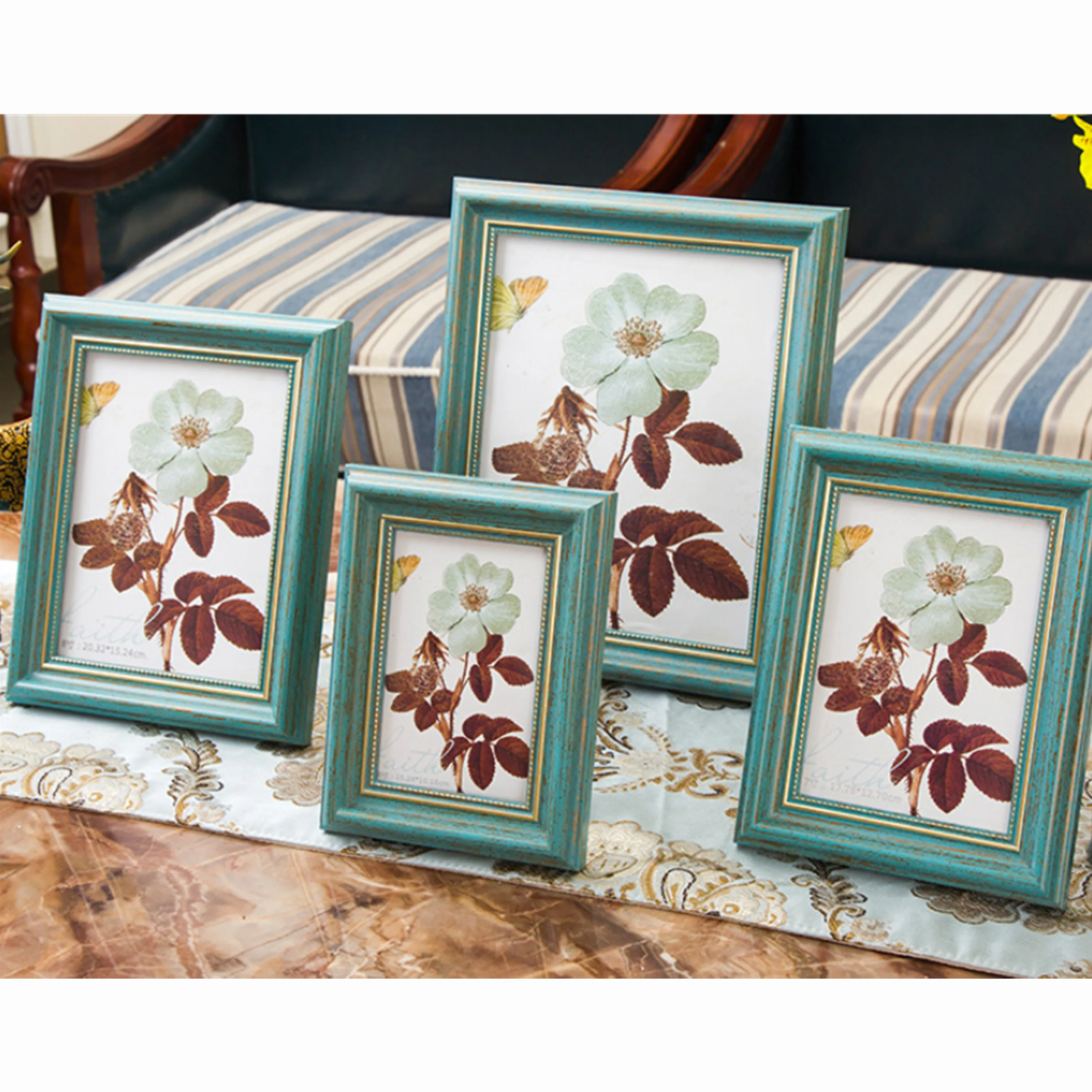 Фоторамка в ретро стиле с птицами креативная винтажная фоторамка изображением