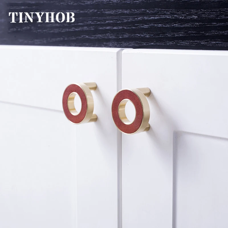 Круглые латунные ручки в скандинавском стиле ящик с ручками для комода золотая