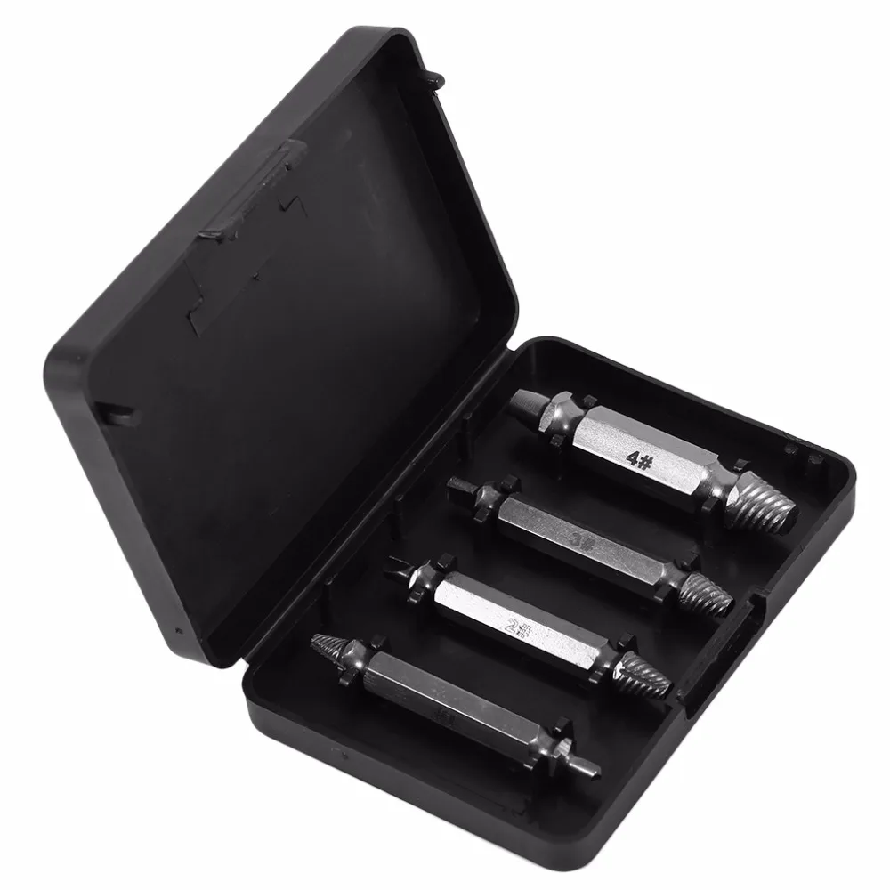 4 шт./компл. стальные сломанные винты экстрактор двухсторонний поврежденный болт