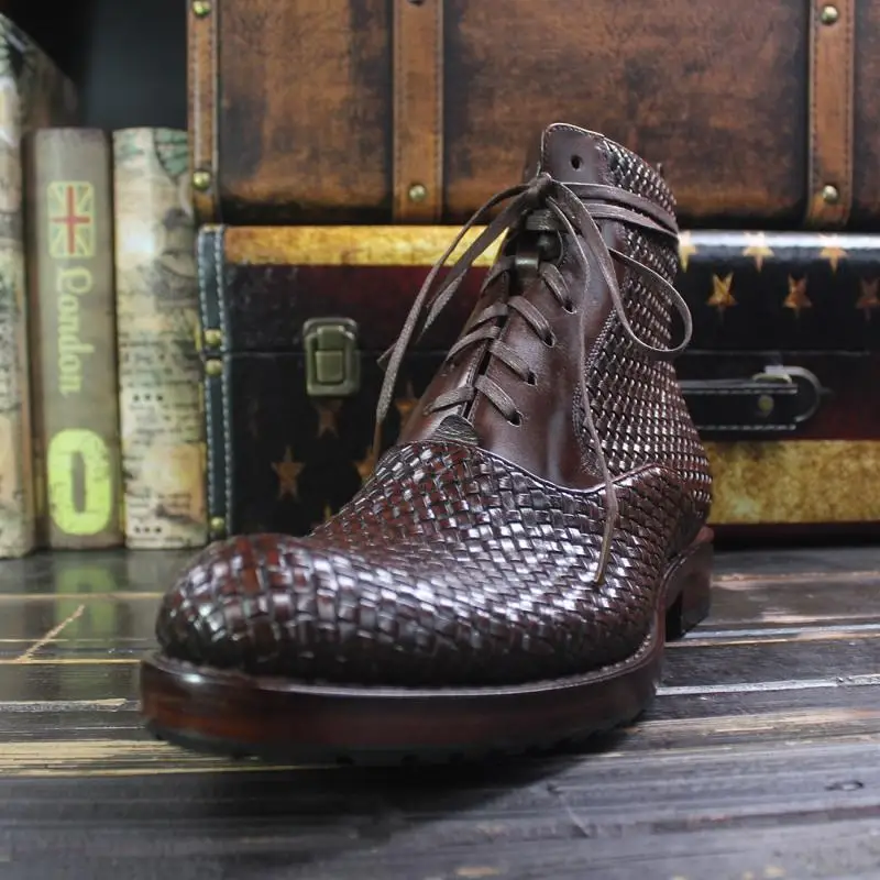 Sipriks/мужские сапоги с рантом Goodyear Импортные итальянские из телячьей кожи