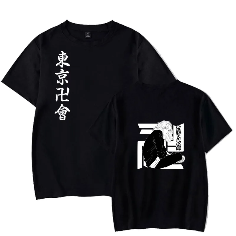 

Cartoon Print Top Anime Tokyo Revengers Tshirt Unisex Loose Tshirt