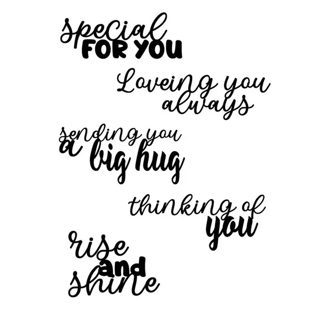 DiyArts Привет слова металлический Трафаретный вырубной штамп для изготовления