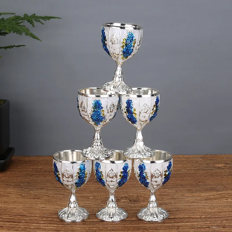 Винный набор: декантер для вина, фляга в стиле тыквы, кружка для домашнего бара, набор металлических бутылок для напитков, белый.