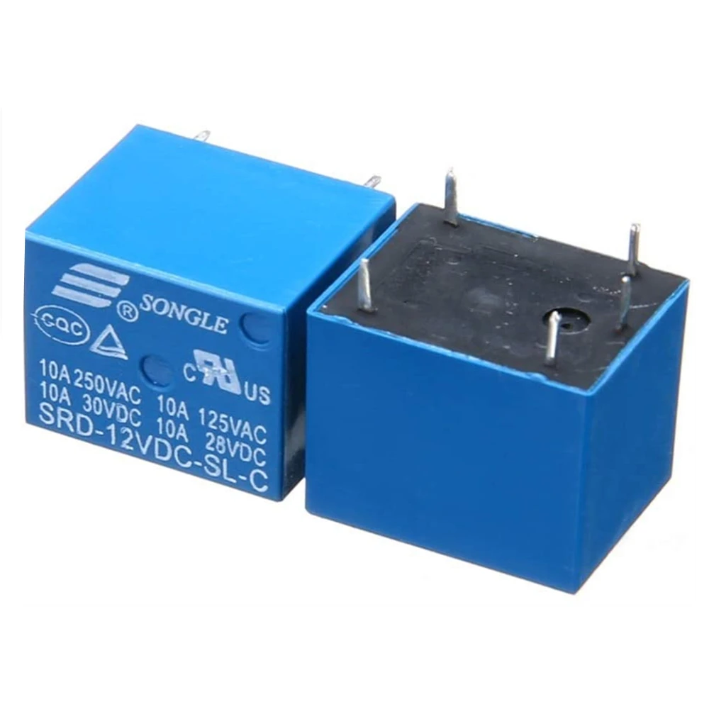 5 шт./заказ 5V/работающего на постоянном токе 12 В в Мощность реле SRD 12VDC SL C T73 12V