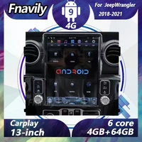 fnavily 13%e2%80%9c android 9 car radio for jeep wrangler audio video car stereos dvd player navigation gps dsp bt wifi 4g 2018 2021