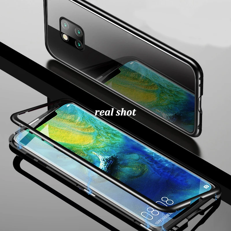 Metal Magnetic adsorption Case For Huawei Mate 30 20 P30 P20 Nova 5 Y6 Y7 Pro Prime Y5 Y9 2019 Honor 9X 8X 8A 10 Cover |