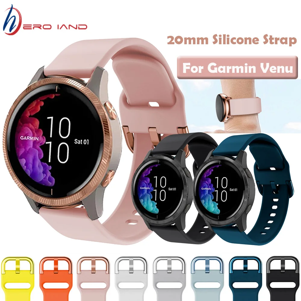 

Silicone Watchband Strap for Garmin Venu/GarminMove 3 Luxe Style/Vivoactive 3 Band Smart Watch Bracelet Sport Wristband Correa