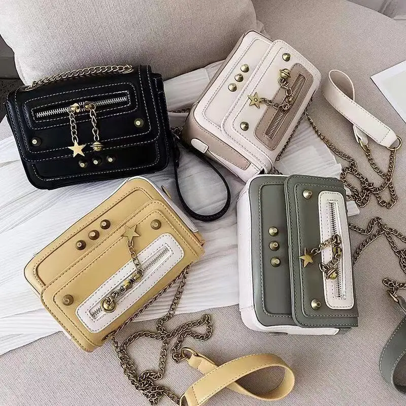 Популярные стильные сумки через плечо для женщин из искусственной кожи мини