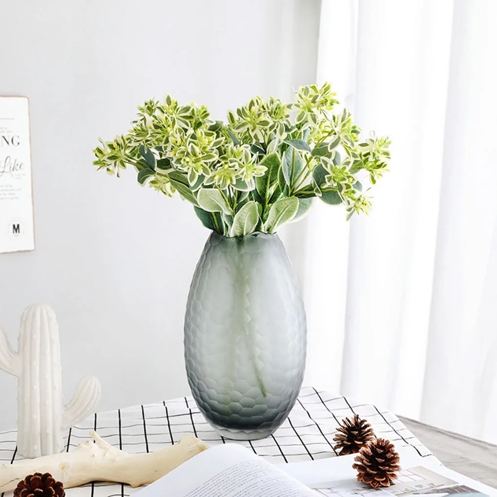 Искусственные растения Альпийский снег лист бело-зеленый имитация украшение для