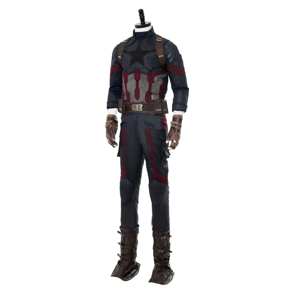 Костюм Капитана Америки Мстители Бесконечная война Капитан Америка Косплей Steven Rogers наряд на карнавал костюмы на Хэллоуин
