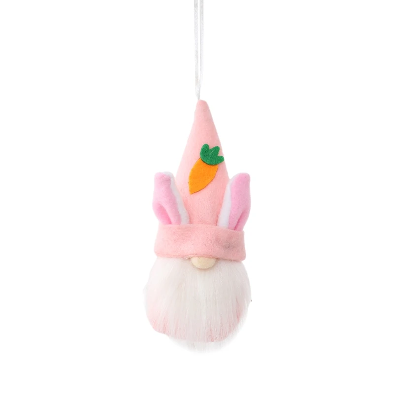 

Easter Bunny Gnome Handmade Swedish Tomte Rabbit Plush Faceless Doll Ornaments