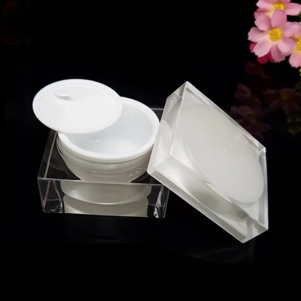 Банка квадратной формы 50 г жестяная банка для фотоэссенции увлажняющий гель