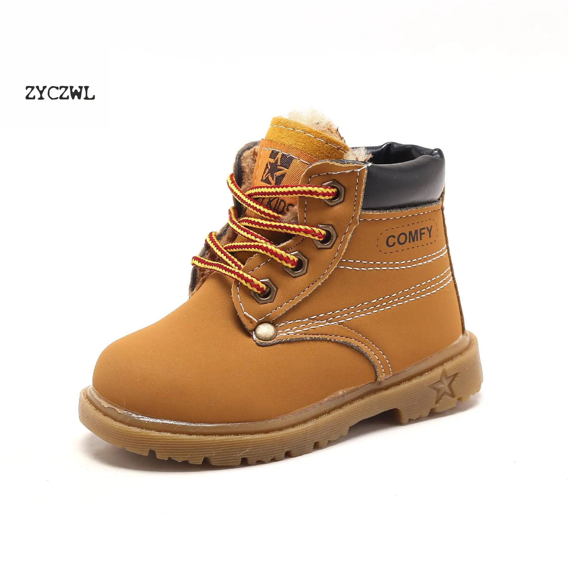 Демисезонные детские ботильоны Зимние ботинки для девочек и мальчиков Теплые