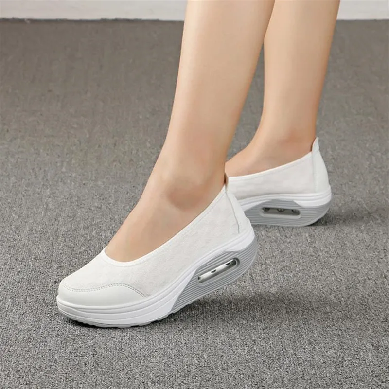 Новинка лета 2020 женские туфли на толстой подошве Модные Повседневные обувь с