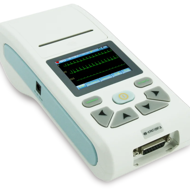 

CONTEC Portable ECG90A Electrocardiograph three channels ECG Machine