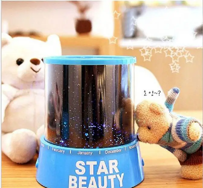 

1PCS Romantic LED Starry Night Sky Projector Lamp Kids Gift Star Light Novelty Lamp Night light Illusion For Baby Children Home