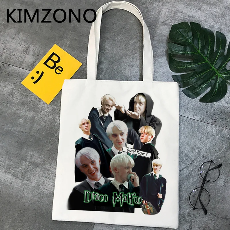 

Draco Malfoy shopping bag bolso shopper bolsas de tela reusable cotton canvas bag jute bolsa compra shoping cloth cabas
