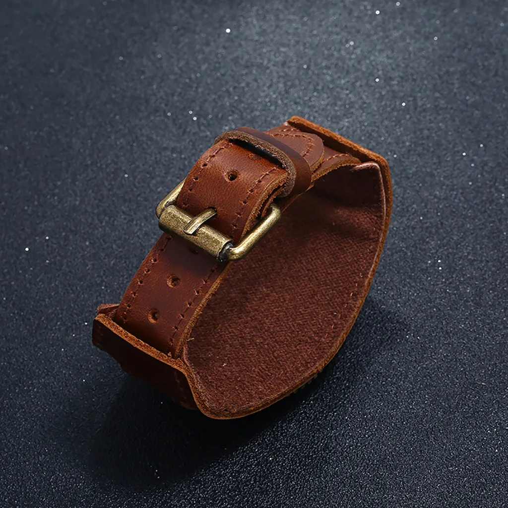 

Fashion Pin Buckle Strap Leather Watch Men Punk Retro Simple Luxury Watches Quartz Wristwatch Fashion Ladies Wrist Watch