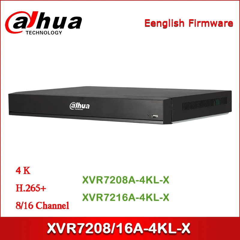 Dahua XVR XVR7208/16A-4KL-X 8/16 Channel Penta-brid 4K 1U цифровой видеорегистратор IoT &amp POS функции |