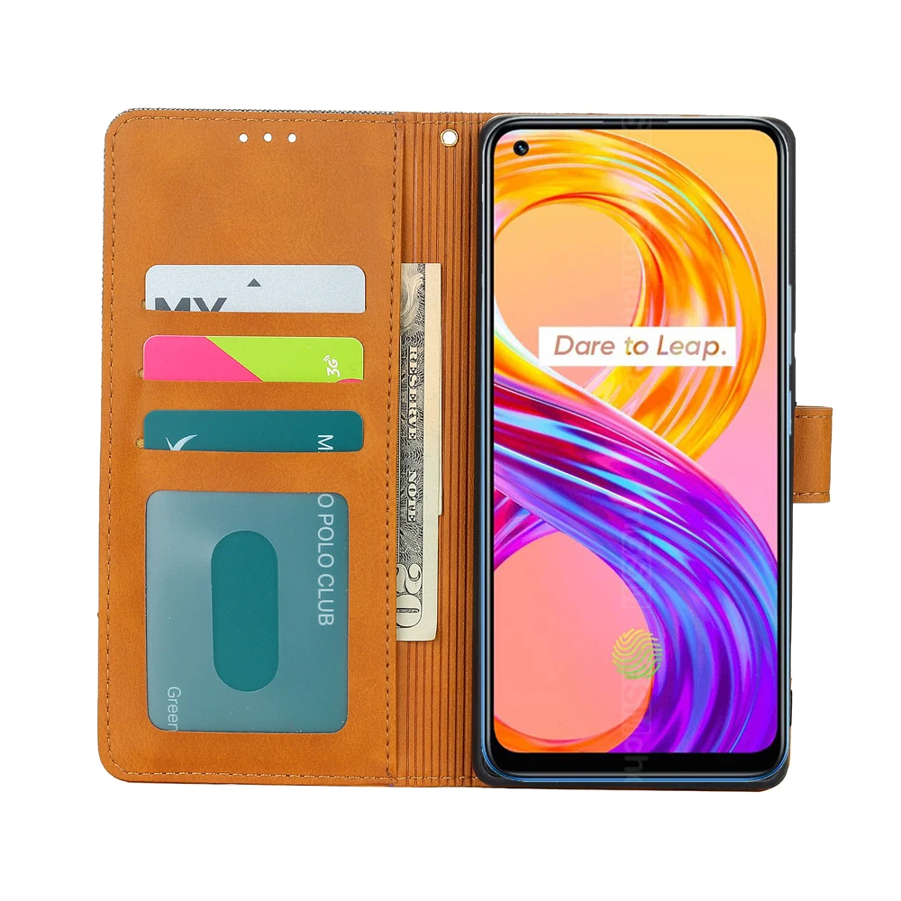 Wallet Case For Realme 8 6 7 9 Pro Plus Cover Flip Leather Etui Book On For Realme8 Realme9 SE I Realme 9i 8s 8i 6i 6s 7i Case