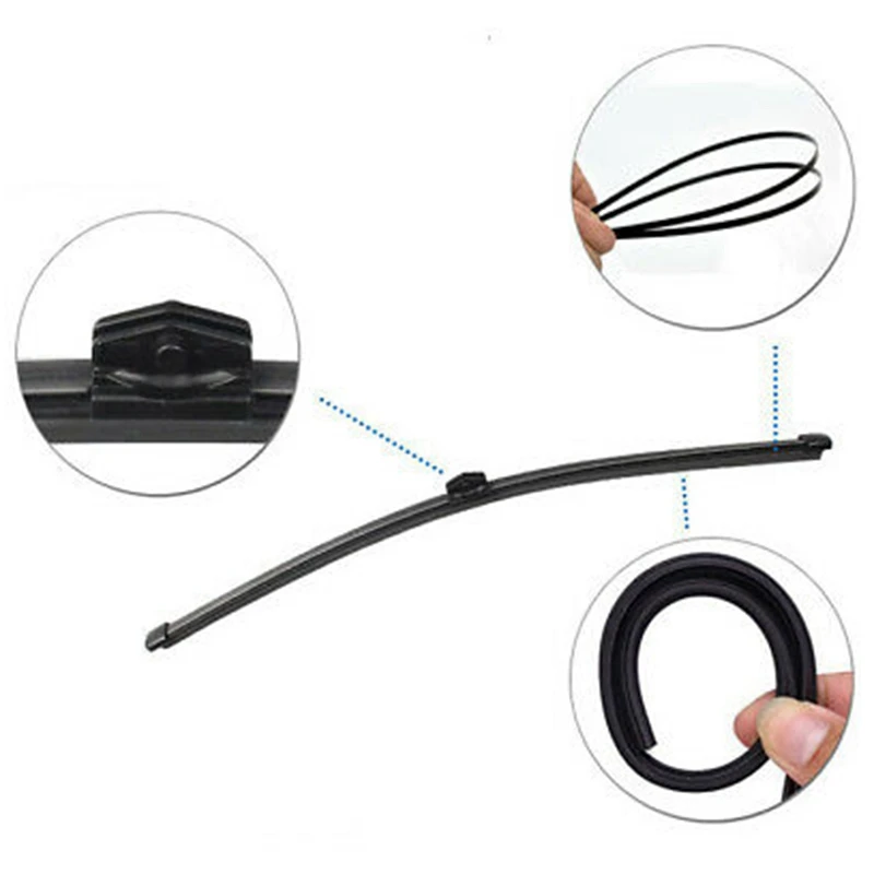 Автомобильный передний и задний стеклоочиститель лезвие комплект полосы для