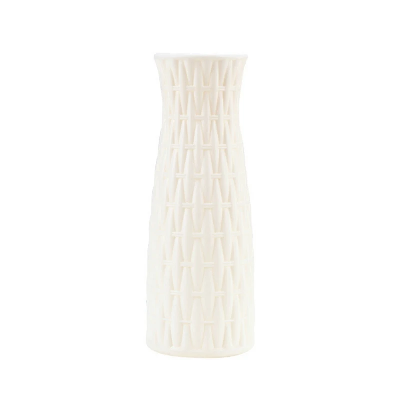 RL1267C New Nordic Style Origami Plastic Vase Imitation Ceramic Flower Pot Mini Bottle Flower Basket Flower Vase Decoration Home - Цвет: RL1267C