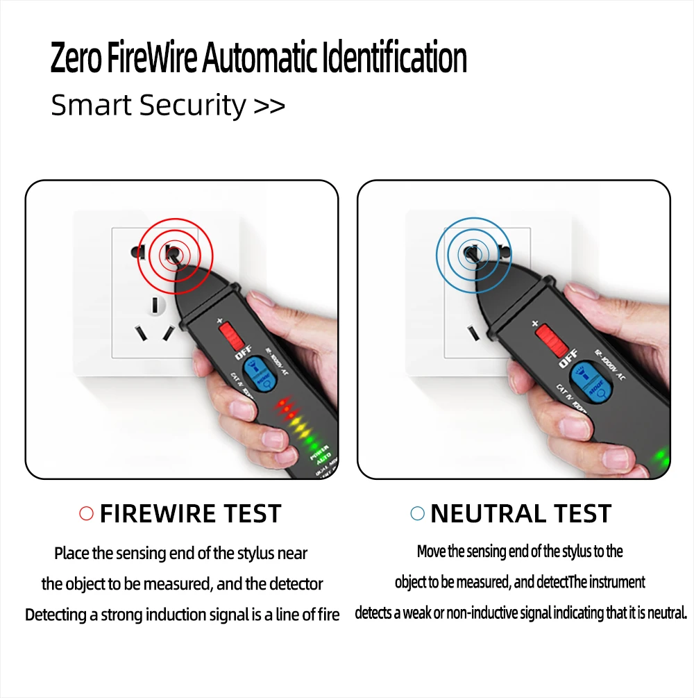 BSIDE AVD07 Dual Mode Test Pen Live Voltage Detector Pencil 12V~1000V AC Detection Non-contact Tester | Инструменты