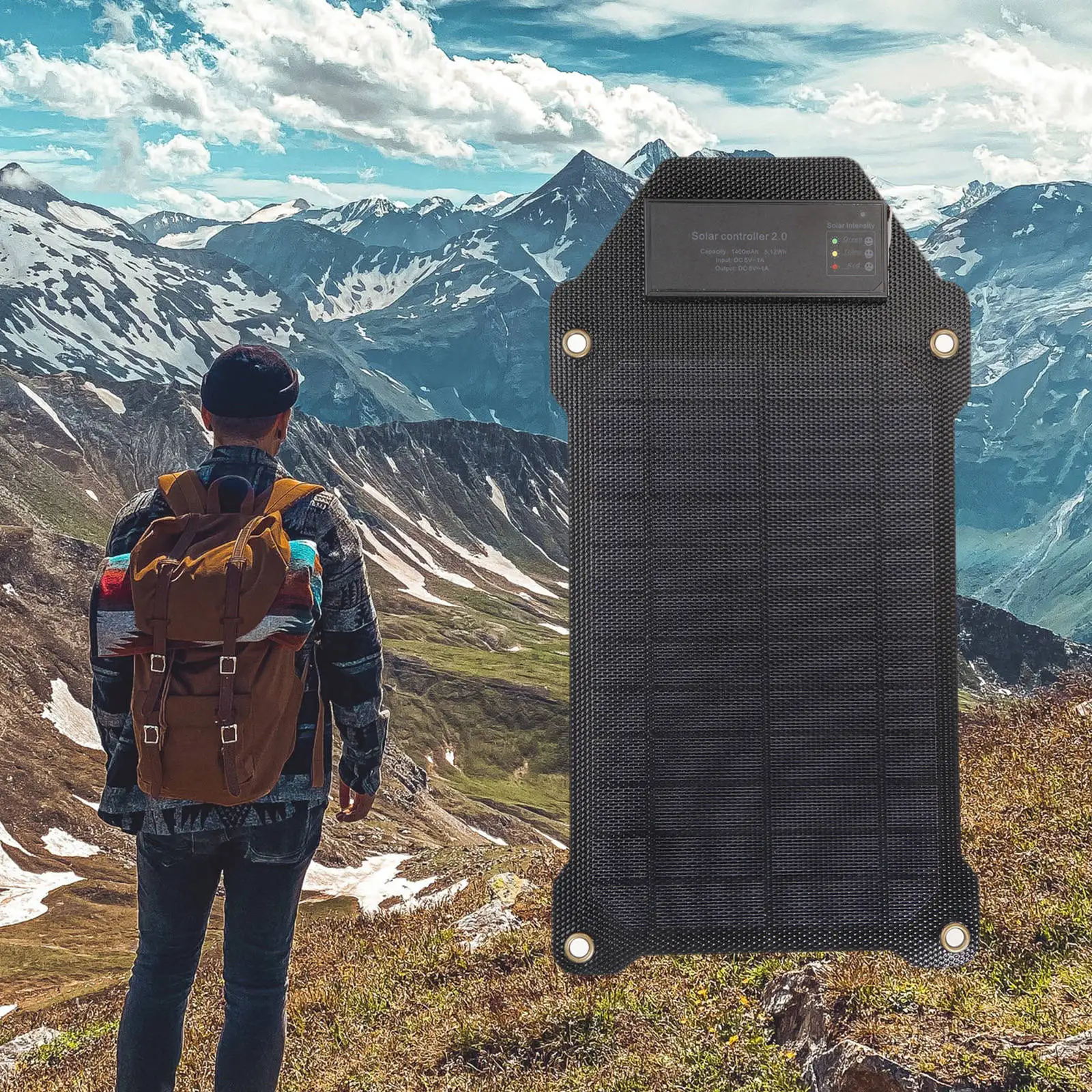 10W Portable Solar Charger 5V/1A Waterproof Panel with USB Port Compatible Power Station Cell Phone | Электроника