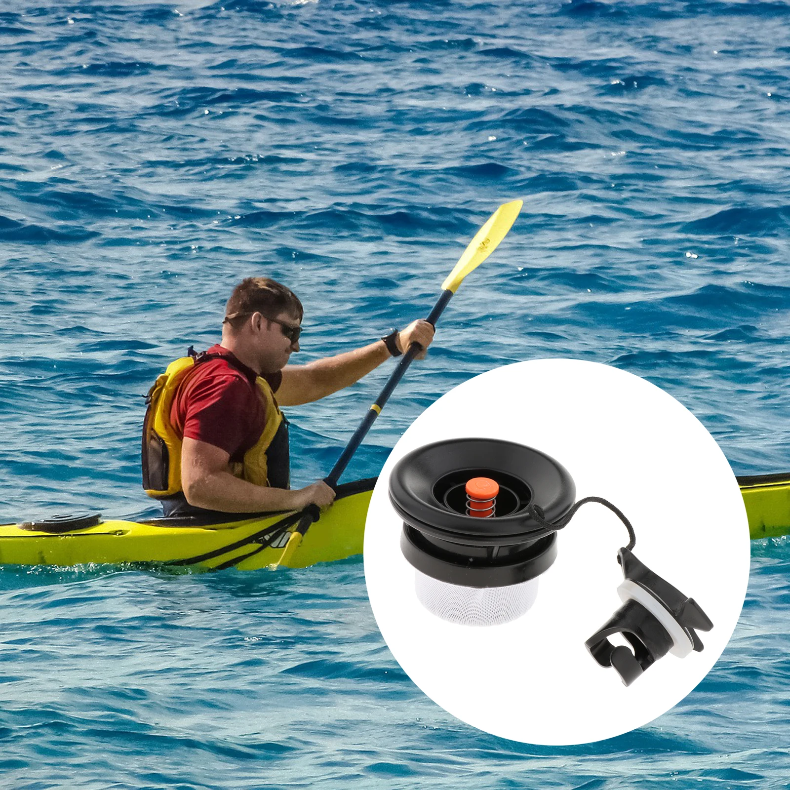 6 Holes Kayak Air Valve Inflatable Boats Board Surfboard Valves Canoe Pump Adaptor for Airbed | Спорт и развлечения