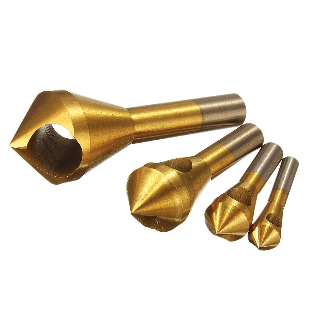 

90 Degree Inclined Hole Chamfering 4PCS Device New Blade Chamfering Device Grilled for Aluminum Iron PV Panels Chip Removal Tool