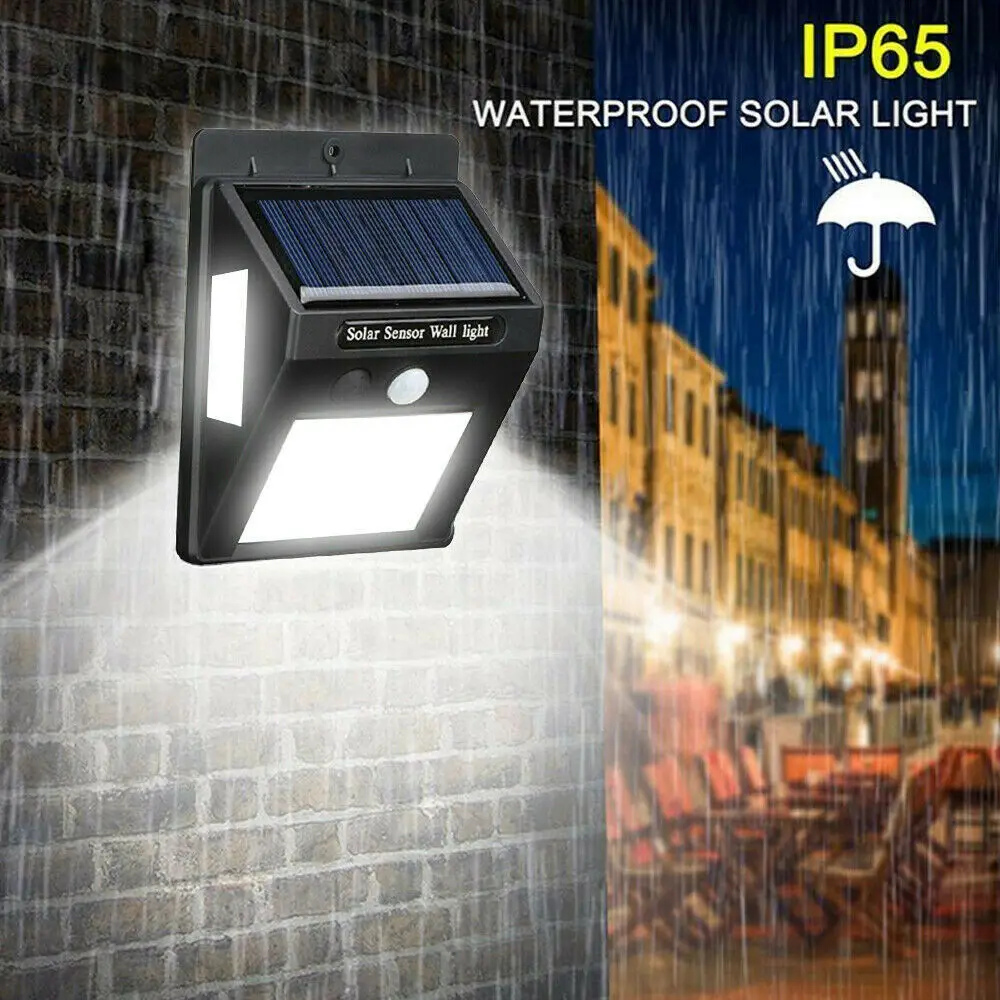 Фонарь уличный на солнечной батарее с датчиком движения 40 светодиодный |