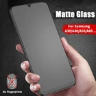 Матовое закаленное стекло для Samsung Galaxy A51, A50, A60, A20, A30, A40, A70, M20, A30s, A50s, A70s, полное покрытие, защитная пленка для экрана