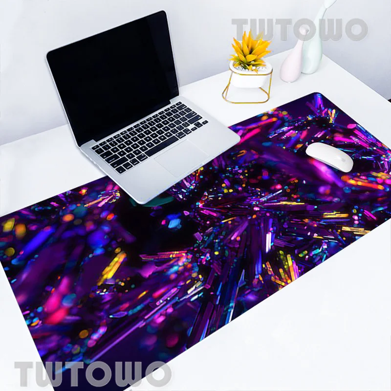 

Mouse Pad Gamer HD New Computer Keyboard Pad MousePads Crystals Abstract Soft Office Laptop Gamer Carpet Mouse Mat