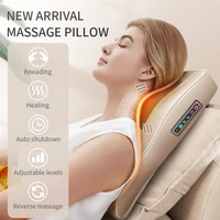 3d electric massage pillow infrared heating neck shoulder back body massager multifunctional cushion car home new relax machine