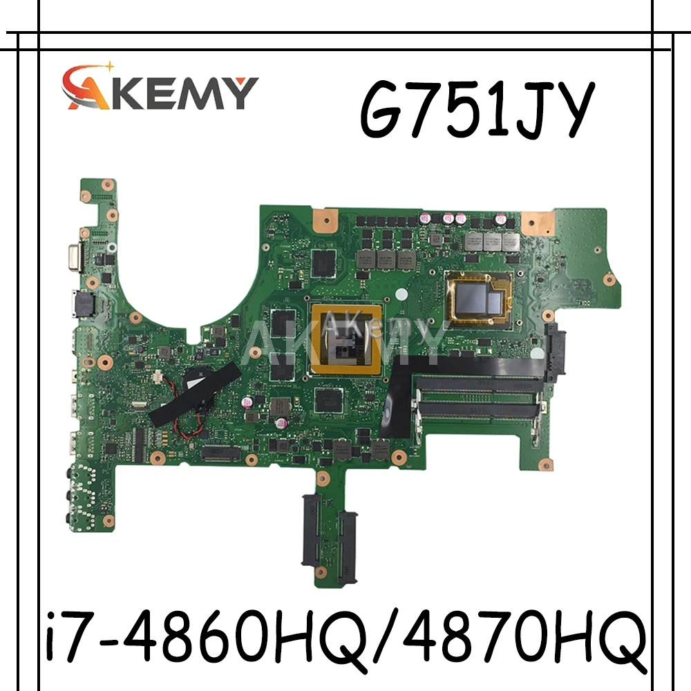 G751JY материнская плата для For Asus G751JT G751JL G751J G751 ноутбука i7 4860HQ / 4870HQ