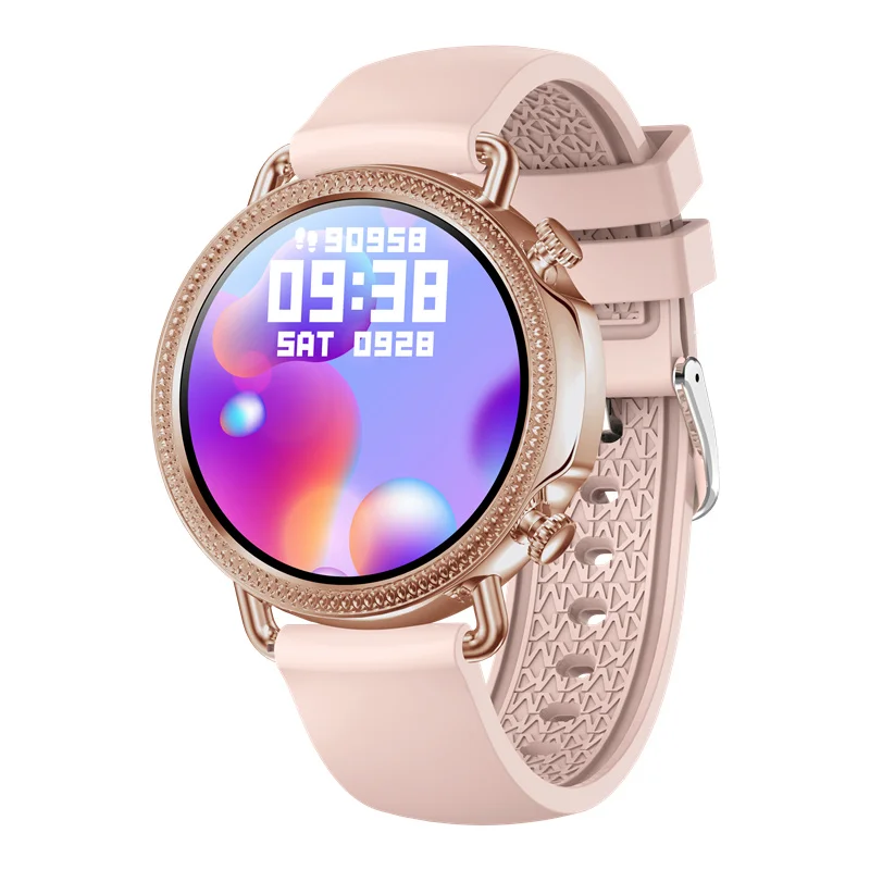 

V25 Women Smart Watch Silica metal band wrist temperature Bracelet Waterproof Blood Pressure Smart Clock Smartwatch Update V23