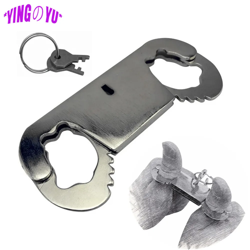 Металлические Секс манжеты для пальцев и большого пальца с ключами эротические