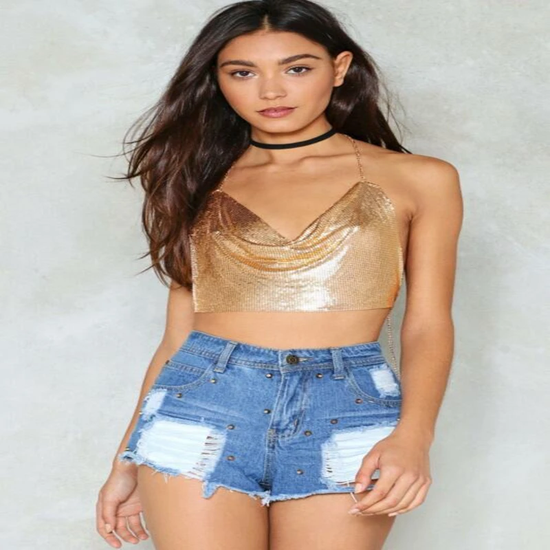 Женский бюстгальтер с блестками бюстье укороченная майка топы блузка женский