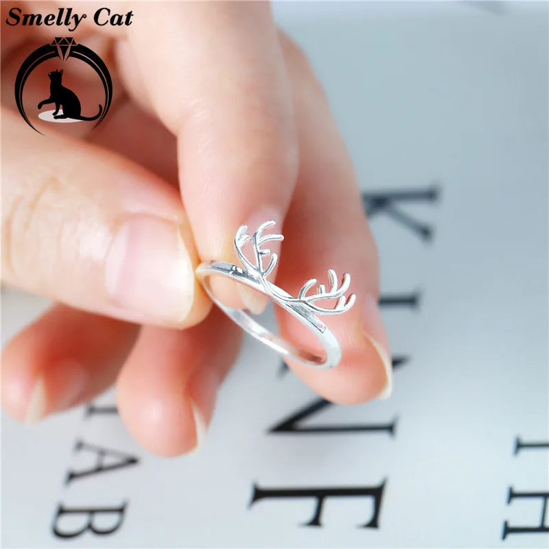 Вонючий кот модное популярное индивидуальное кольцо с лосем рогами оленя