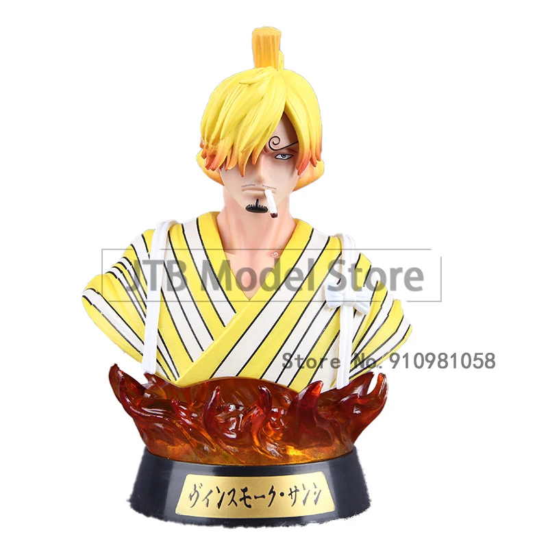 

One Piece GK Kimono Roronoa Zoro Bust Anime Action Figure Model 16cm PVC Statue LUFFY Collection Toy Desktop Decoration Figma