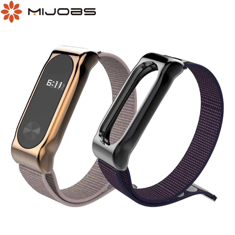 Mi jobs для mi band 2 нейлоновый ремешок на запястье для xiaomi mi band 2 ремешок для спорта Smart Bnad Сменные аксессуары для mi band 2 Bracelet