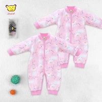 baby girls pure cotton long sleeve rompers for 1 to 12 months kids