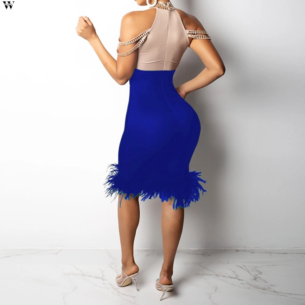 Зимнее женское платье для вечерние НКИ клуба ночного облегающее сексуальное с