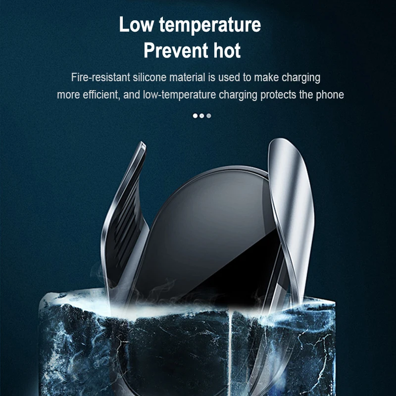 

15W car mobile phone holder wireless charging for iphone 12 11 mini Samsung S20 S20 pro Smart induction charge air vent mount