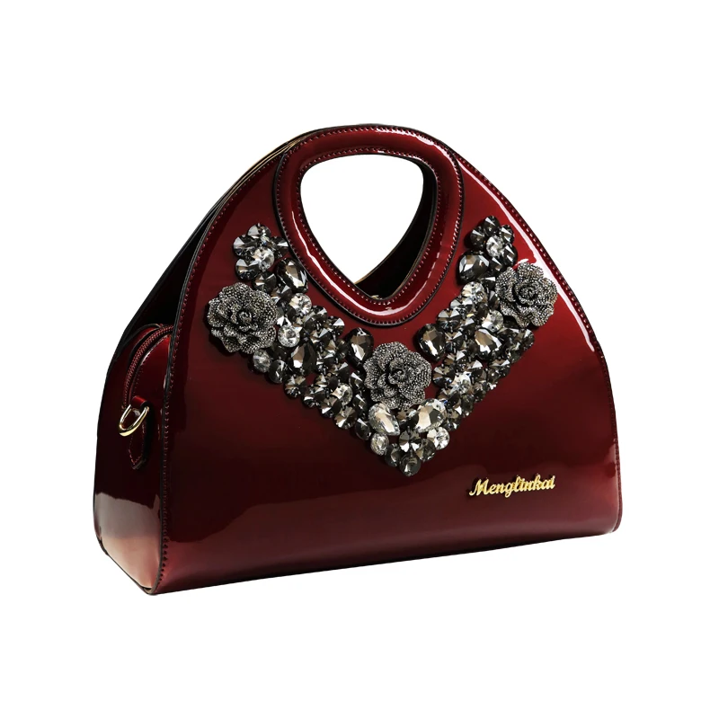 

ICEV Новая модная Роскошная сумочка, дизайнерская женская сумка из лакированной кожи, сумки-Хобо, сумки-мессенджеры от известного бренда, Сум...