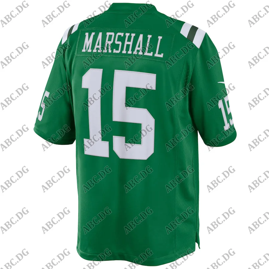 

Men Women Kid Youth New York Brandon Marshall Green Color Rush Limited Jersey
