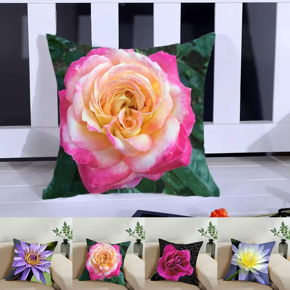 

Односторонняя персиковая кожа, тюльпан, цветовой чехол, наволочка для диванной подушки, наволочка для диванной комнаты, декоративный Декор ...