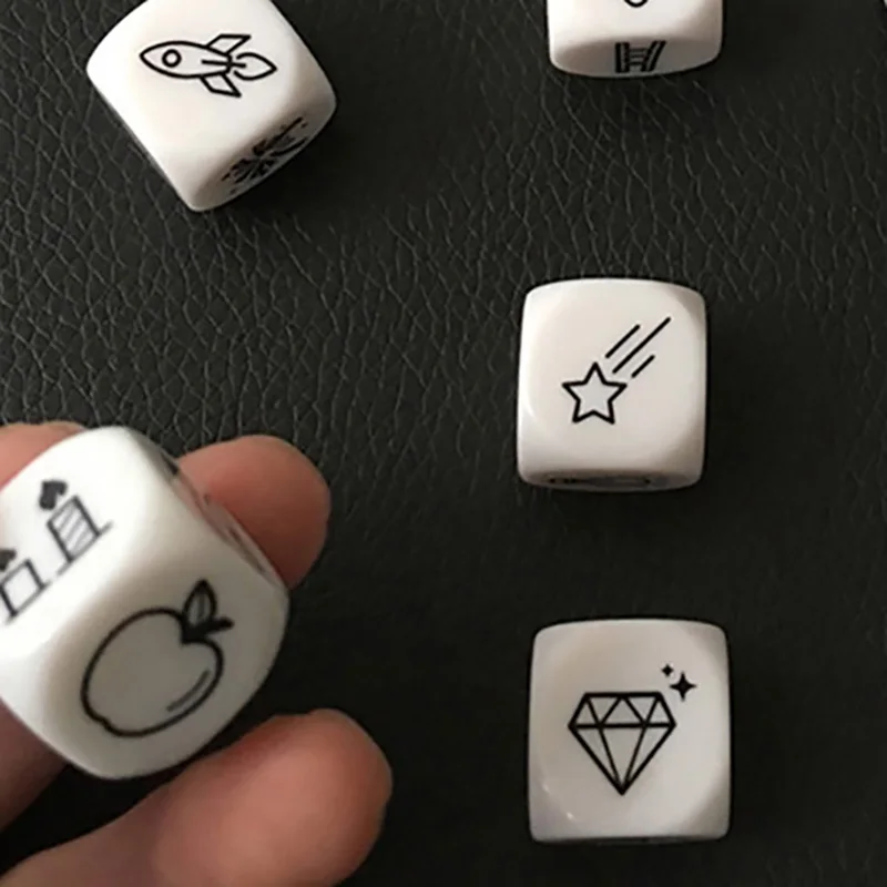 9 шт. игральная кость говорить историю с сумкой история игра в кости