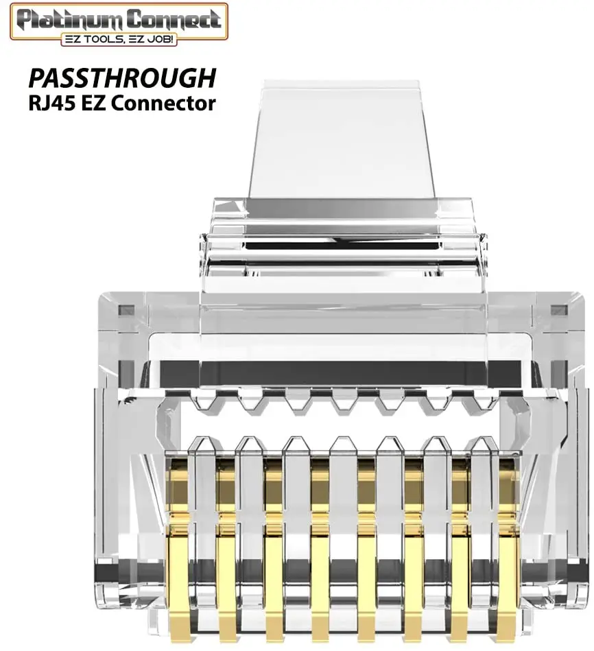 Концевые разъемы ZoeRax RJ45 Cat5 Cat5e позолоченные 8P8C UTP/STP Ethernet сетевой